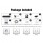 H.265 4Channel POE NVR Kits 4pcs 4.0MP IP Camera CCTV Security Video Surveillance System