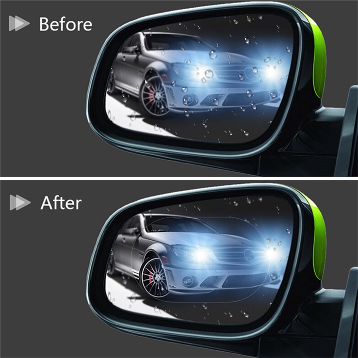 Car Sticker Anti-Fog Film Rainproof Rear View Mirror Protective Car Accessries